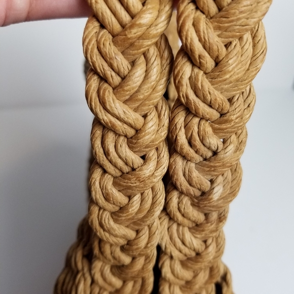 BOHEMIAN RAFFIA HANDMADE STYLE WOVEN HANDBAG - Picture 3 of 7